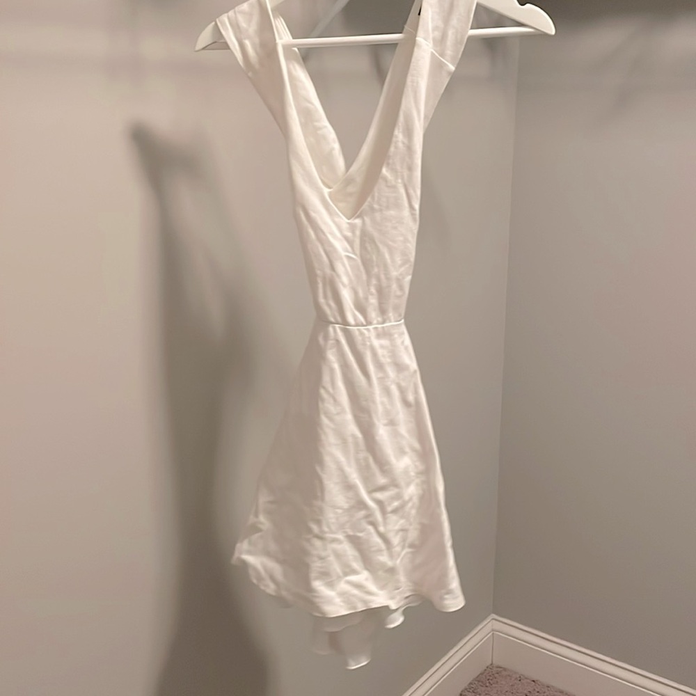 Lulu’s White Cross Dress short